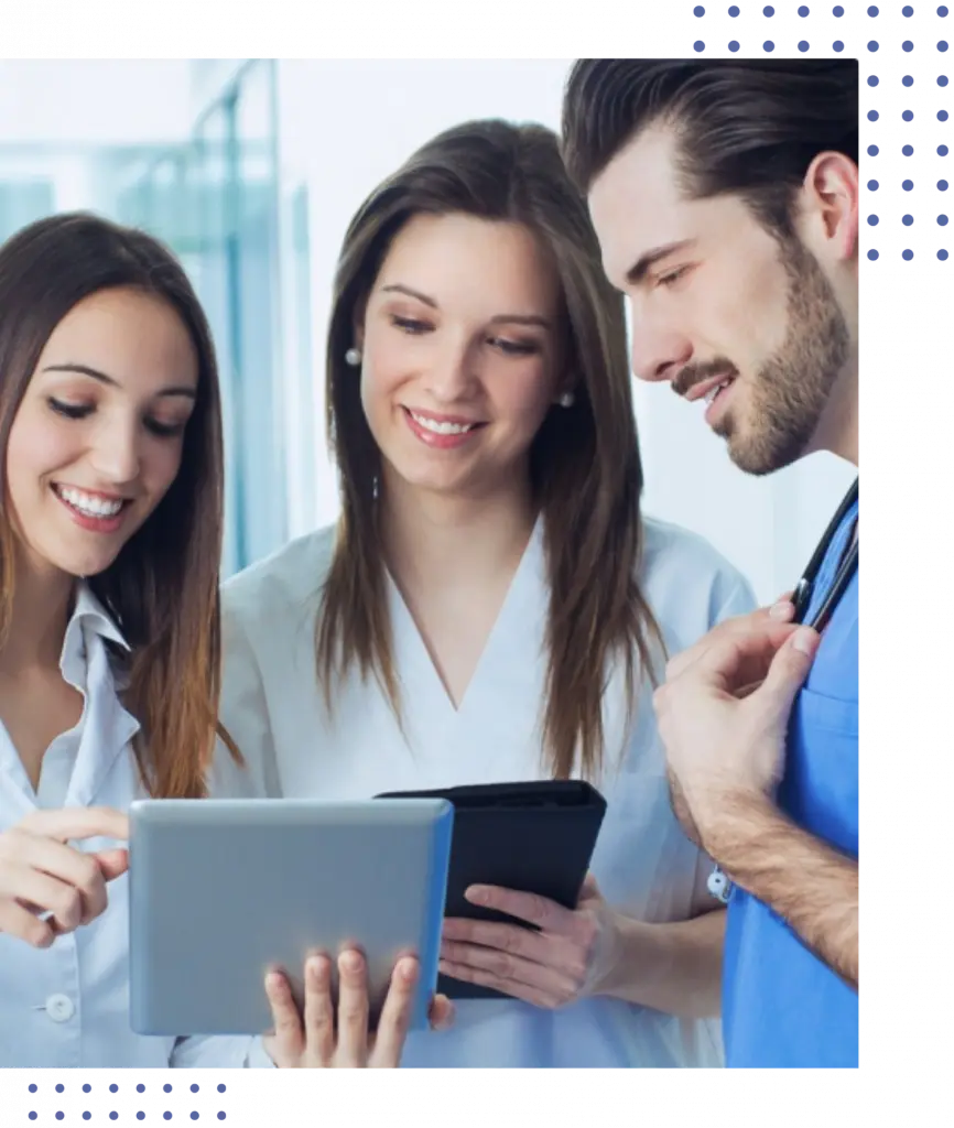 Doctors and Patient are consulting